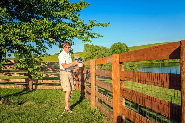 How To Stain A Fence With A Sprayer in Lewisville TX